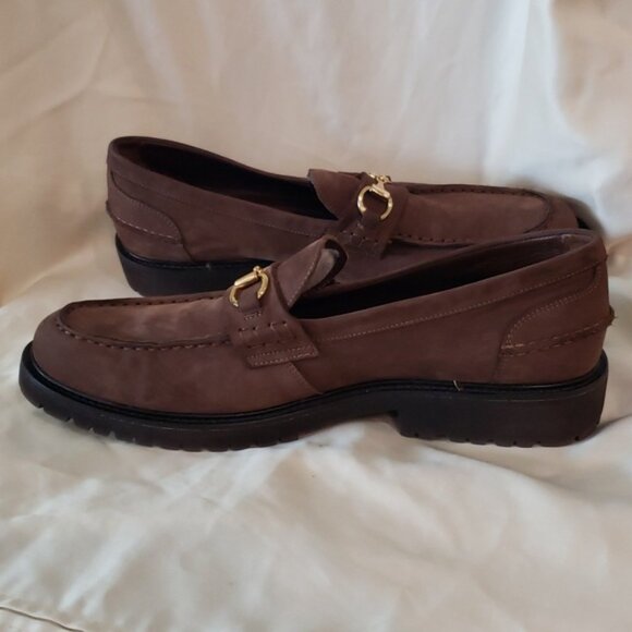 Vinny\'s Le Club Snaffle Bit Loafer Brown Nubuck Lightweight Lug Outsoles Size 10 main image 7